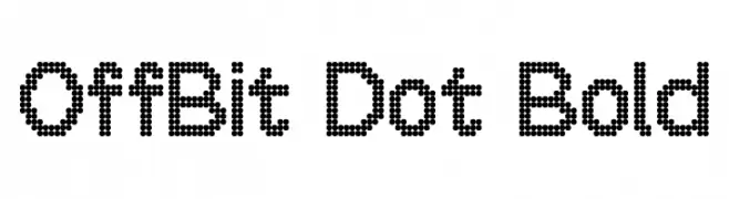 OffBit Dot Bold  免费字体下载
