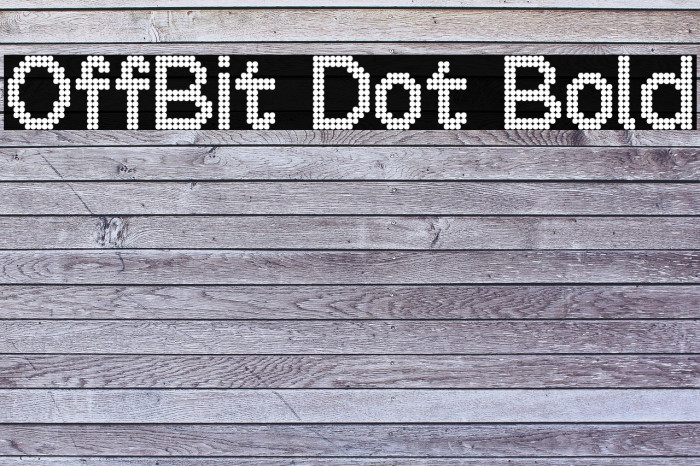 OffBit Dot Bold Example 1