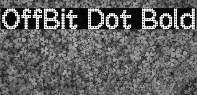OffBit Dot Bold Шрифта examples