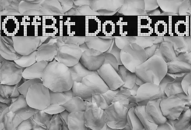 OffBit Dot Bold Шрифта examples
