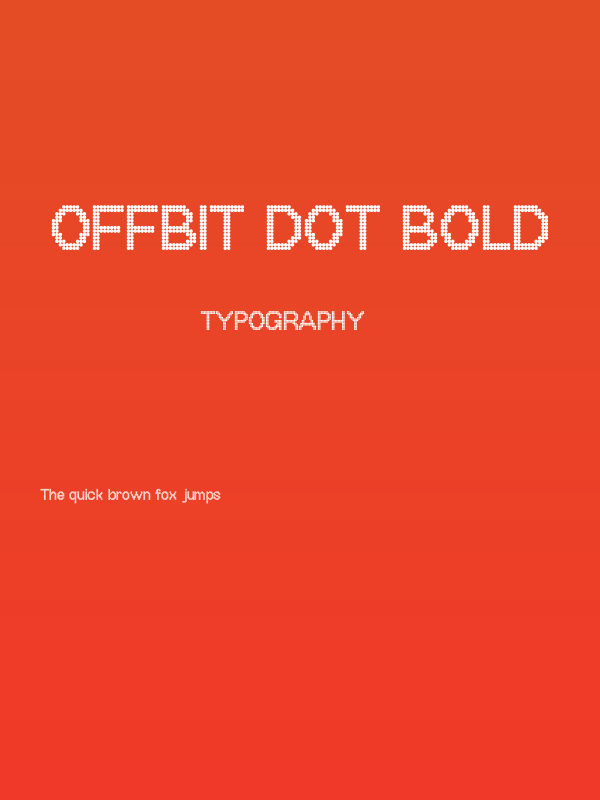OffBit Dot Bold Poster