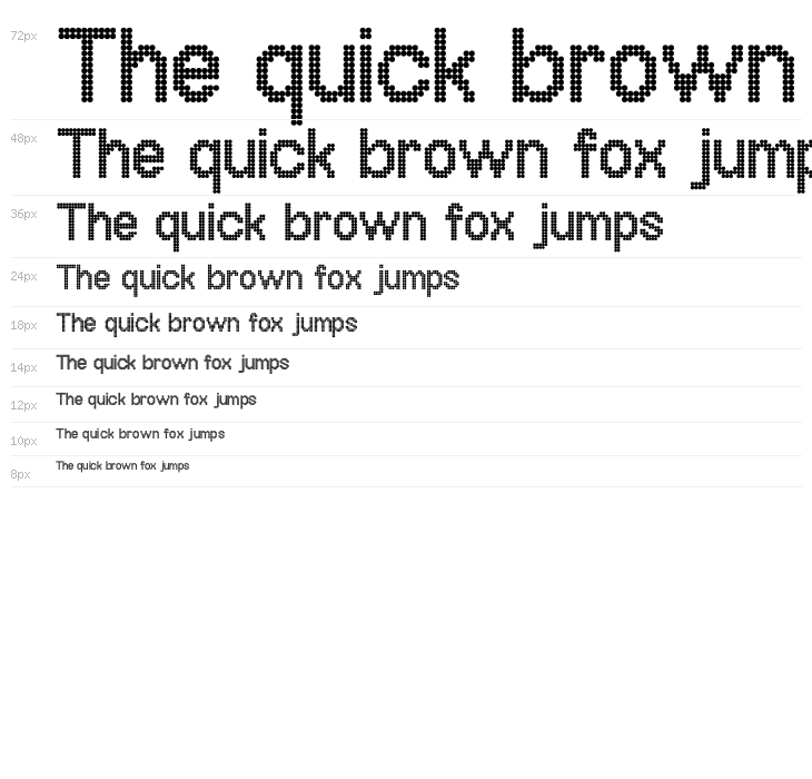 OffBit Dot Bold Waterfall