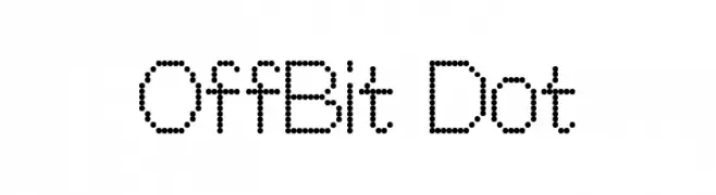 OffBit Dot  Descarca Fonturi Gratis