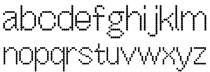OffBit Dot Font LOWERCASE