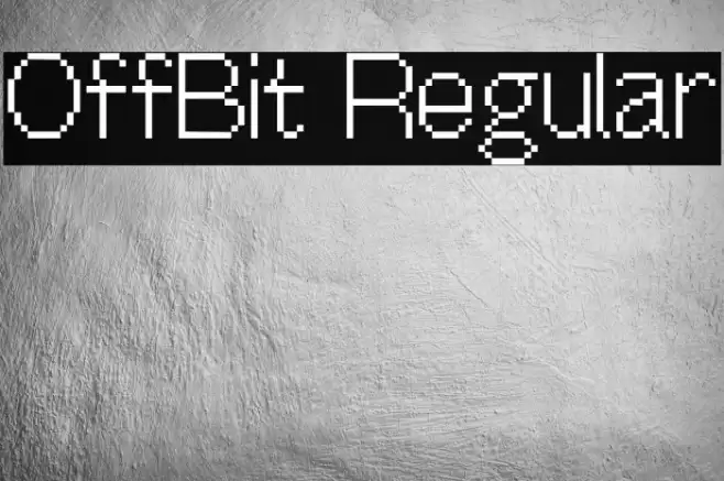 OffBit Regular Font examples