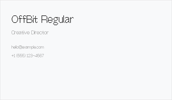 OffBit Regular Business Card