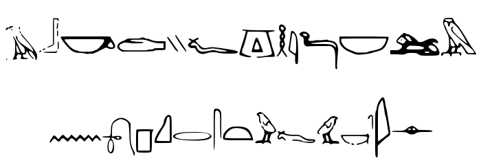 Off_Ancient_Egyptian Font LOWERCASE