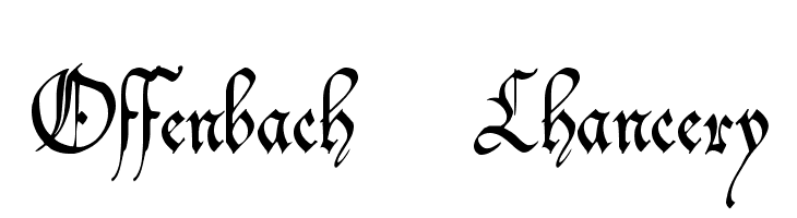 Offenbach Chancery Font