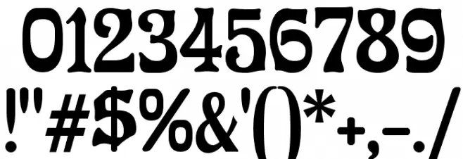 OffenbacherReformCAT Font OTHER CHARS