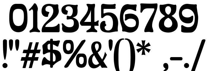 OffenbacherReformCAT Font OTHER CHARS