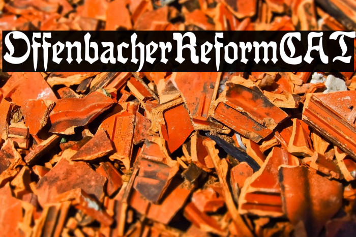 OffenbacherReformCAT Font examples