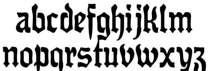 OffenbacherReformCAT Font LOWERCASE