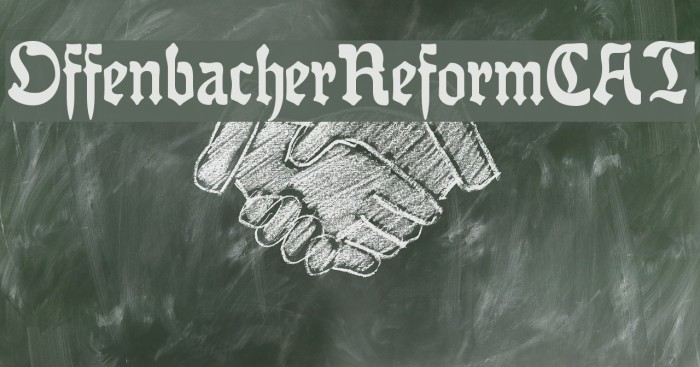 OffenbacherReformCAT Font examples
