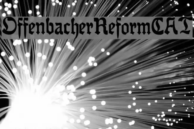 OffenbacherReformCAT Font examples