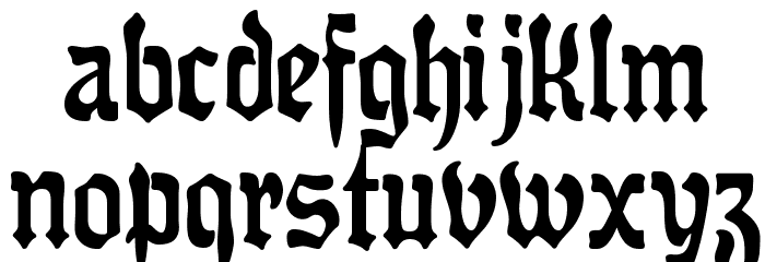 OffenbacherReformCAT Font LOWERCASE