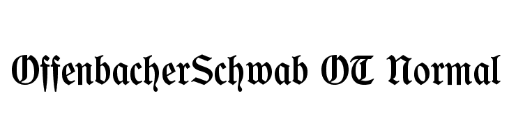 OffenbacherSchwab OT Normal Font
