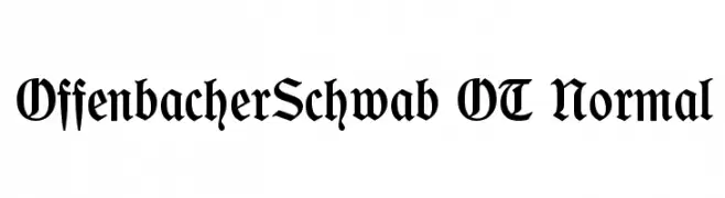 OffenbacherSchwab OT Normal  لخطوط تنزيل