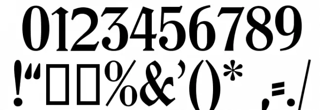 OffenbacherSchwab OT Normal Font OTHER CHARS