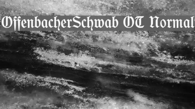 OffenbacherSchwab OT Normal Font examples