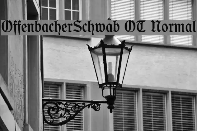 OffenbacherSchwab OT Normal Font examples