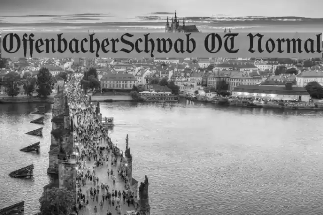 OffenbacherSchwab OT Normal Font examples