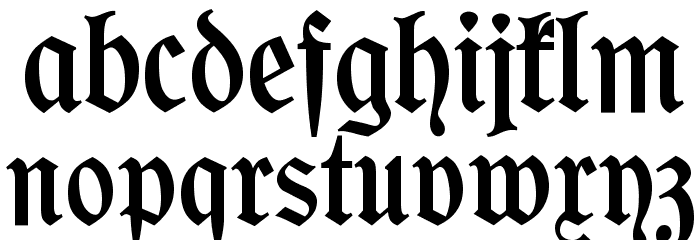 OffenbacherSchwab OT Normal Font LOWERCASE