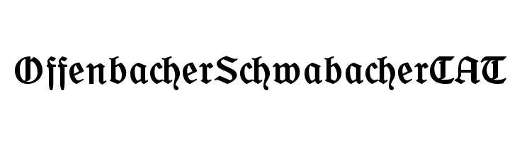 OffenbacherSchwabacherCAT  免费字体下载