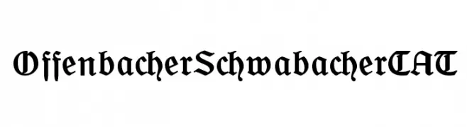 OffenbacherSchwabacherCAT  baixar fontes gratis