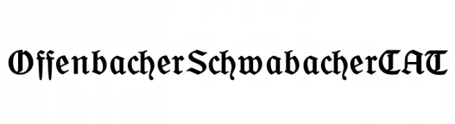 OffenbacherSchwabacherCAT  تنزيل الخطوط