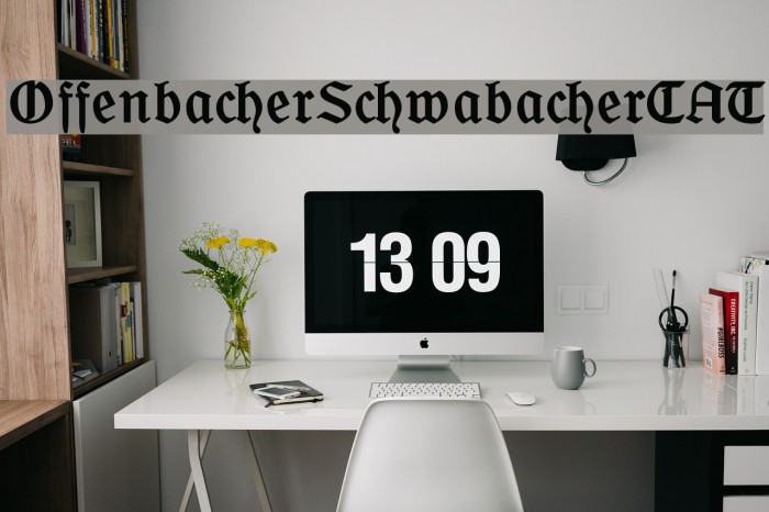 OffenbacherSchwabacherCAT Font examples