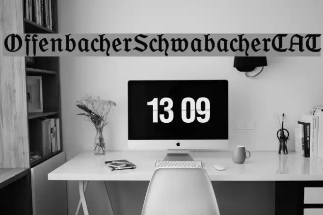 OffenbacherSchwabacherCAT Шрифта examples