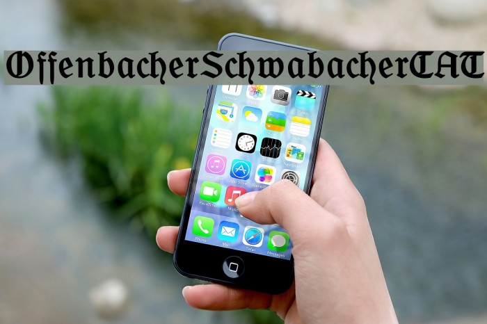 OffenbacherSchwabacherCAT Font examples