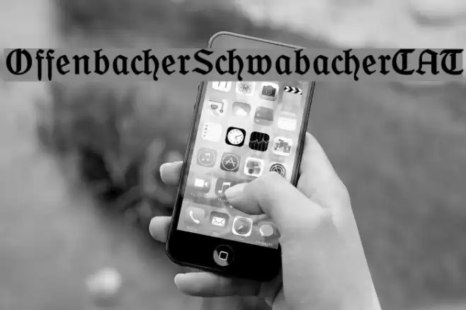 OffenbacherSchwabacherCAT Шрифта examples