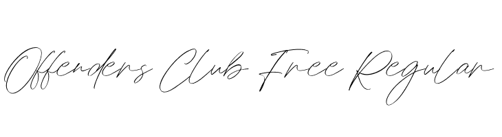 Offenders Club Free Regular  免费字体下载