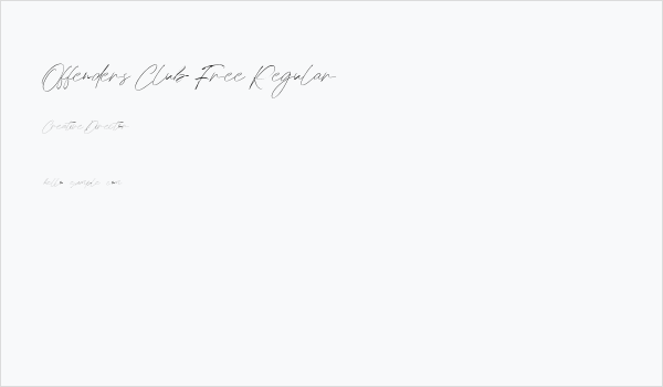 Offenders Club Free Regular Business Card