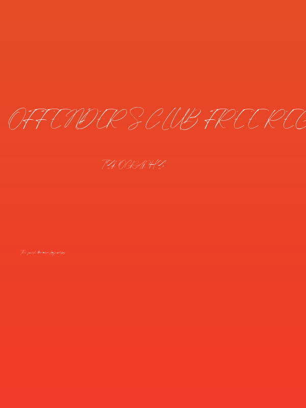 Offenders Club Free Regular Poster