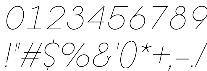Offerings Italic Font OTHER CHARS