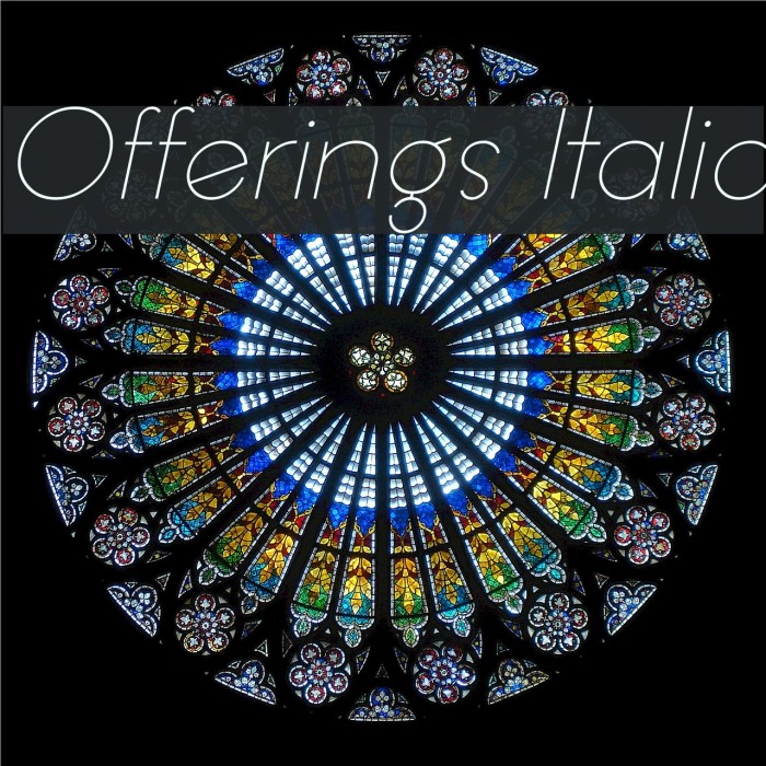 Offerings Italic Font examples