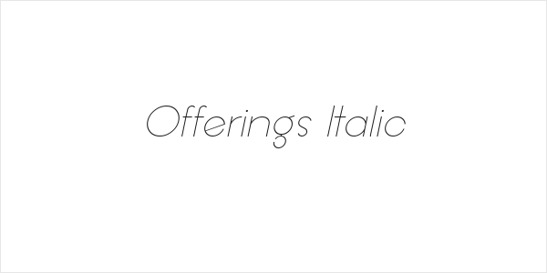 Offerings Italic Logo