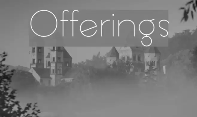 Offerings خط examples