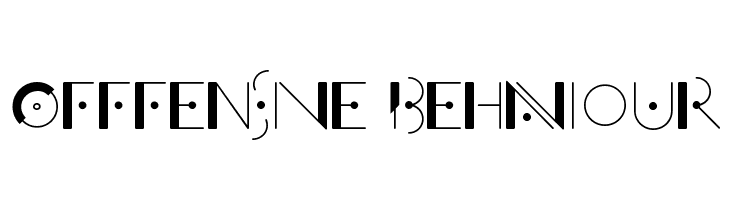 Offfensive Behaviour  免费字体下载