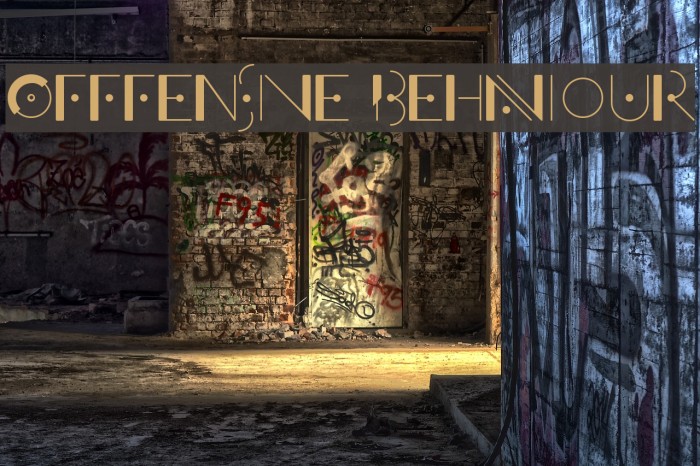 Offfensive Behaviour Font examples