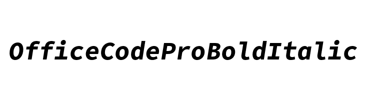 Office Code Pro Bold Italic  नि: शुल्क फ़ॉन्ट्स डाउनलोड