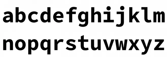 Office Code Pro Bold Font LOWERCASE