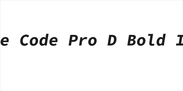 Office Code Pro D Bold Italic Logo