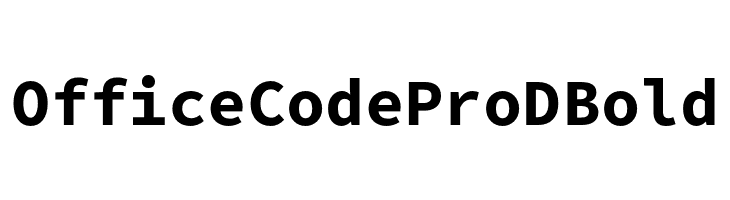 Office Code Pro D Bold  नि: शुल्क फ़ॉन्ट्स डाउनलोड