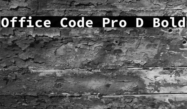 Office Code Pro D Bold फ़ॉन्ट examples