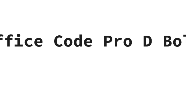 Office Code Pro D Bold Logo