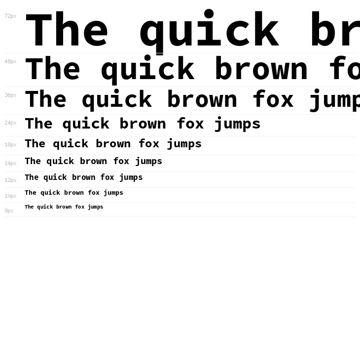 Office Code Pro D Bold Waterfall
