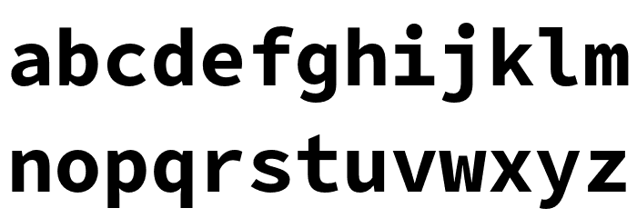 Office Code Pro D Bold Font LOWERCASE